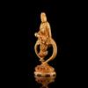 Wooden Guanyin Buddha Bodhisattva Statue Hand-Carved , Buddhism Figure Home Room Office Feng Shui Statue