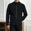 American Retro Jacket Men Korean Style Yuppie Gentleman Standing Collar Jacket Men's High-end Motorcycle Clothing Trendy