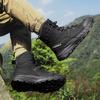 High-top Men Outdoor Anti-slip Lace-up Shock-absorbing Comfortable Wear-resistant Breathable Casual Ankle Boots Men Hiking Shoes