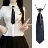Gestreifte Krawatte mit Schmetterling, ohne Knoten, Preppy-Stil für Damen - Einfarbige, Koreanischer Stil, Trendig, Instagram-Liebling