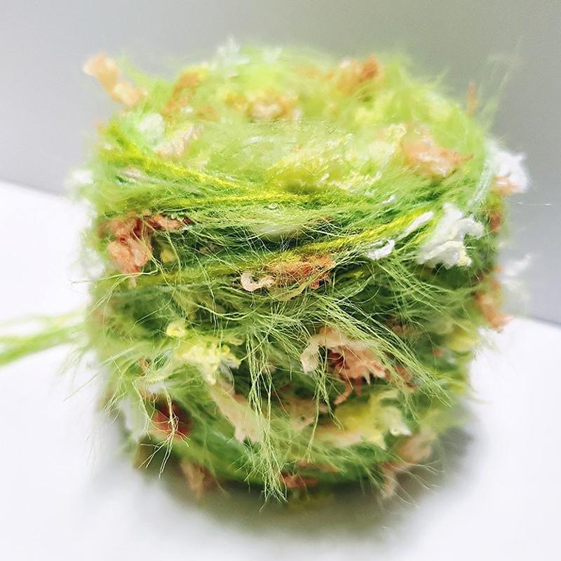 

100 г Смешанные Флористические Материалы для Рукоделия Разноцветный Микс Ручная Работа Крючком DIY Мягкое Вязание Пасторальный Стиль Искусственная Норка Милый Разноцветный A