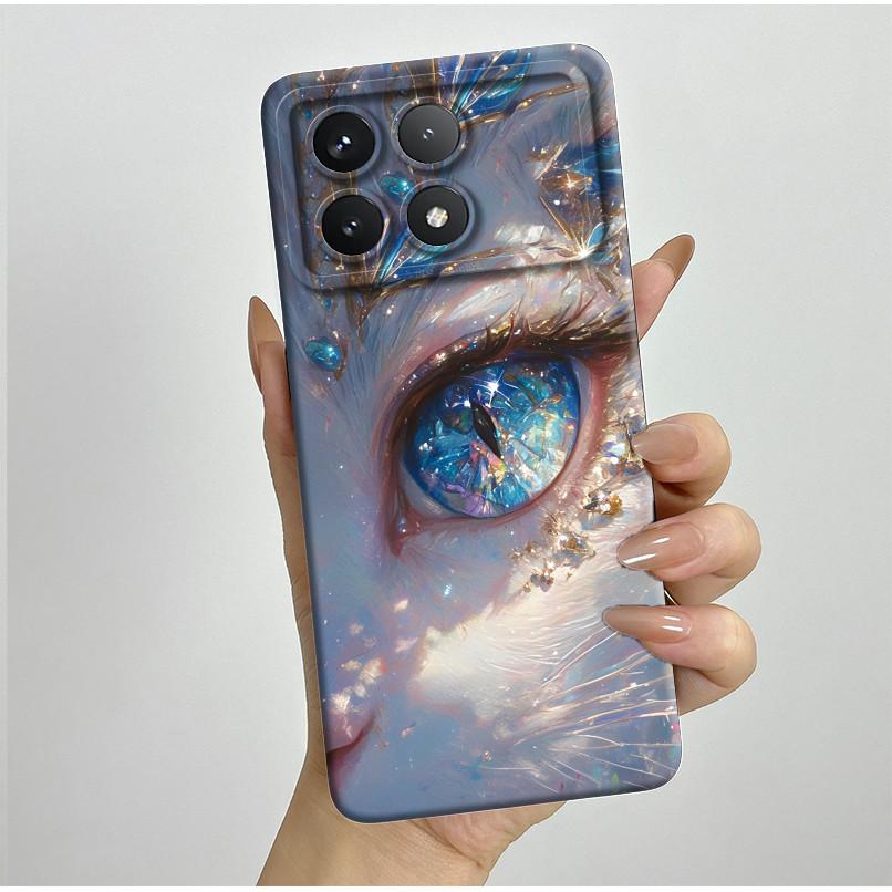 Shockproof Phone Case for Xiaomi Poco F6 Pro 5G Redmi K70 Pro Pretty Butterfly Flower Soft TPU Shell PocoF6Pro Bumper Back Cover