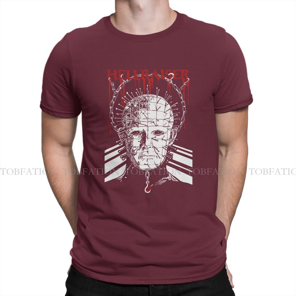 Pinhead Hip Hop TShirt Hellraiser Horror Movie Leisure T Shirt 100 Cotton Stuff For Men Women
