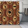 African Ethnic Flower Pattern Shower Curtains Geometry Bathroom Curtain Fabric Waterproof Polyester For Bathtub Decor With Hooks
