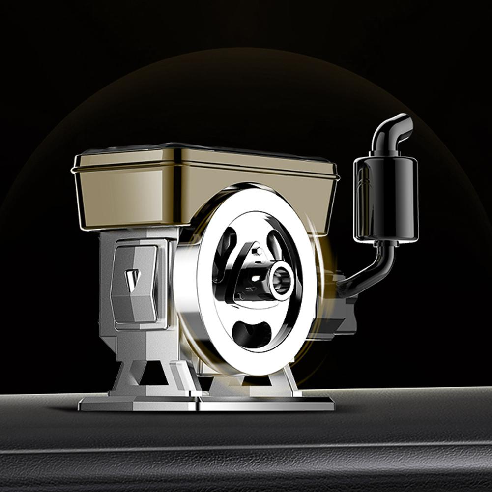 Engine Diffuser Solar Car Purifier For Daily Commuting Silver grey Plant Extract Scent Tablets Sustainable Air Freshener profound