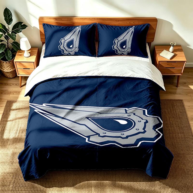 Edmonton Oilers (19) 3pc Set Suitable for Master Bedrooms Soft and Comfortable an Ideal Gift for Family and Friends Includes One Duvet Cover and Two P