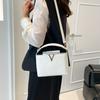 2025 light luxury high-end fashion women's handbag snake pattern versatile shoulder bag simple atmosphere messenger bag
