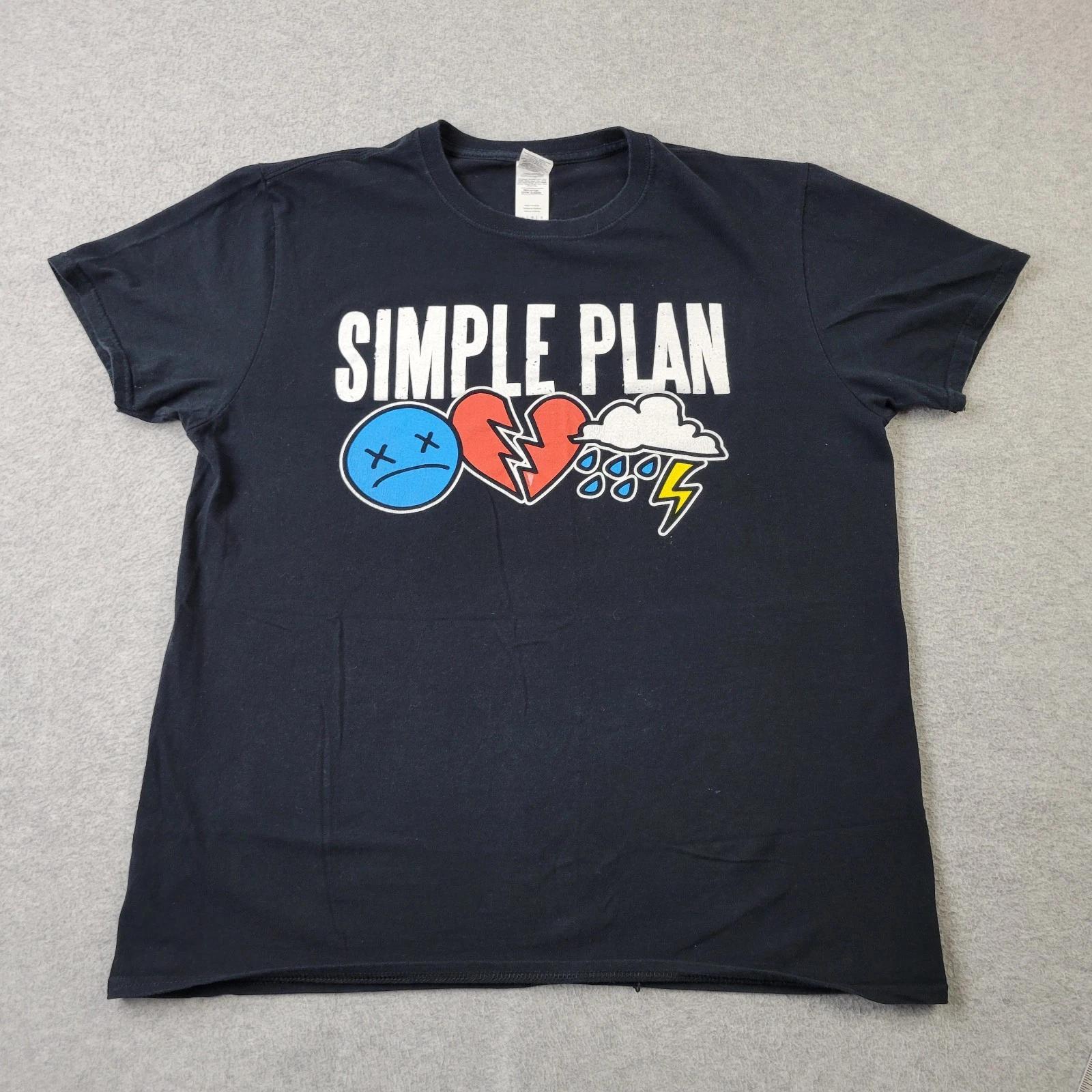 Simple Plan No Pads No Helmets Just Balls 15th Anniv Tour Shirt Mens Large Black L