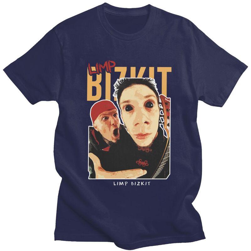 

Custom Mens Bizkits Heavy Metal Rap Limp T Shirt Short Sleeves Cotton Tshirts Handsome Tshirt Casual Tees Slim Fit Clothes 4XL