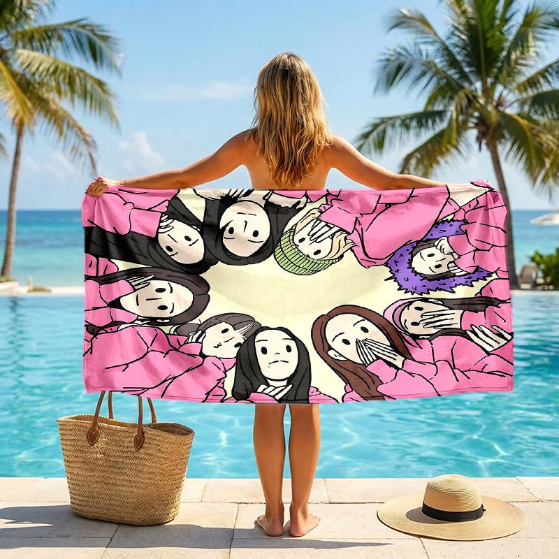 Twice Fashion Beach Towel: Ideal for Summer Adventures Soft, absorbent and quick drying suitable for swimming and bathing