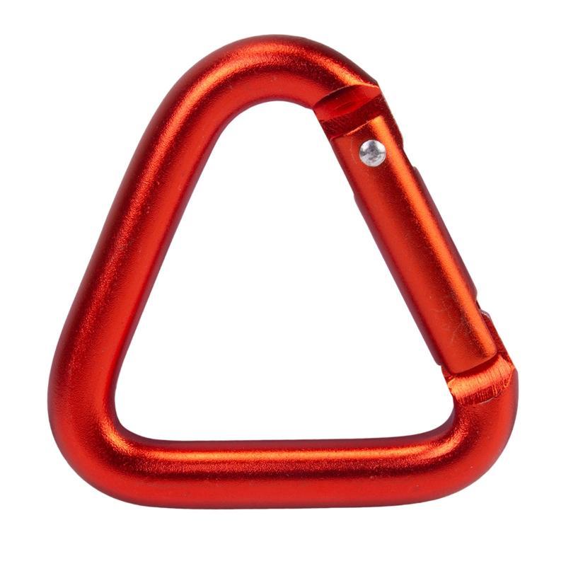 1pz Moschettone Triangolare Campeggio all'Aperto Escursionismo Portachiavi Clip a Scatto Gancio Fibbia Bollitore Moschettone Accessori Sportivi all'Aperto