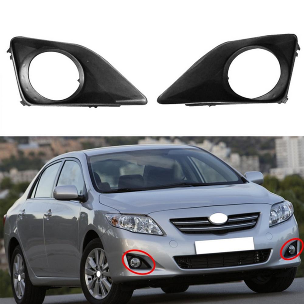 1pair 81482-02070 81481-02080 Front Fog Light Bumper Lamp Cover For Toyota