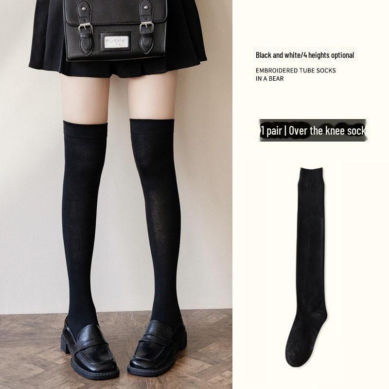 Damen Schwarze Seiden Oberschenkelhohe Strümpfe mit rotem Rand – Laufmaschenfest und Sexy für den Sommer