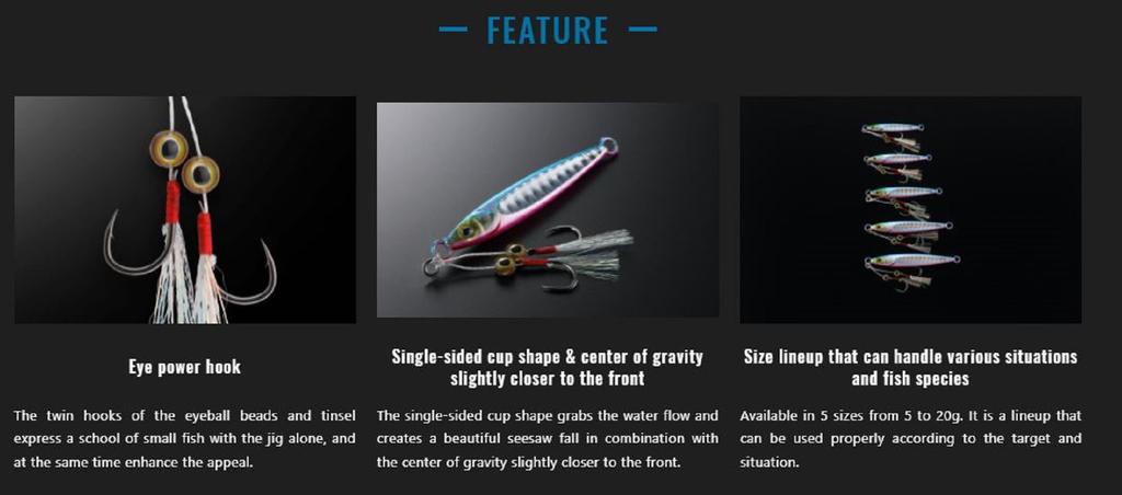 Jackall Metal Jig Big Backer Fit 5 Grams Iwashi Magma Wave HL (3064)