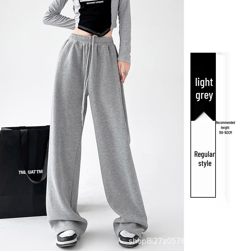 Women's High Waist Wide-Leg Sweatpants: 2025 American Spring/Autumn Style Joggers