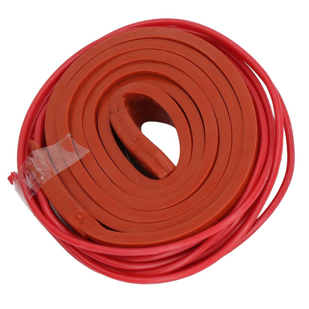 Silicone Heating Belt Waterproof Soft Insulation Flexible Heater for Oil Pipe 15x1000mm 40w DC12V