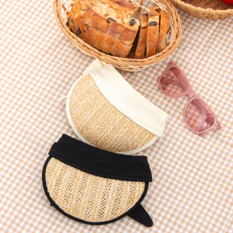 [Pet] Rattan Style Sun Cap