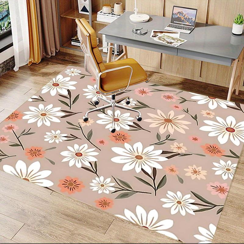1PC Floral Pattern Non-Slip Floor carpet, suitable for Office, bedroomand playrooms. It can also be used as a sofa footrest cover-T42