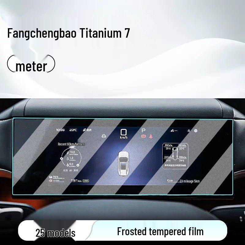 Leopard Titanium Central Control Tempered Car Navigation Screen Protector.