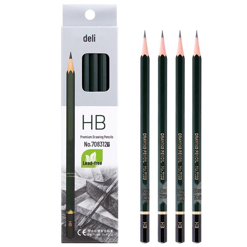 Deli HB Advanced Drawing Pencils (12-Pack)