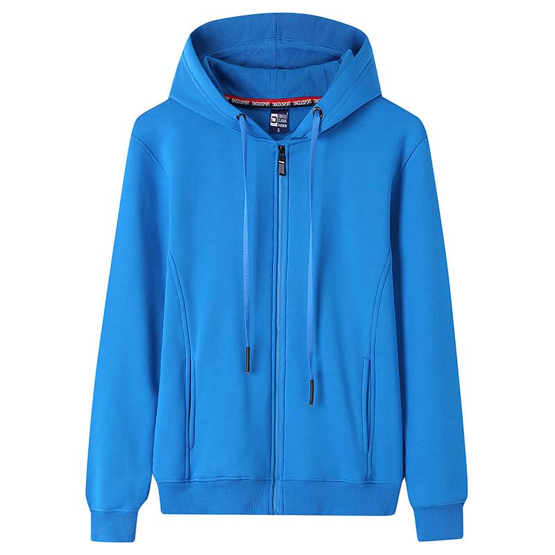 

Yiliteng Unisex 100% Cotton Lightweight Zipper Hooded Sweatshirt M