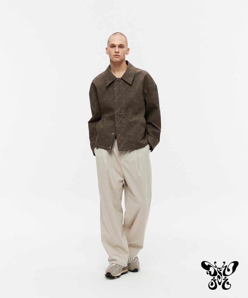Ssoji Laren Semi-Wide Stitch Pants (Ivory)