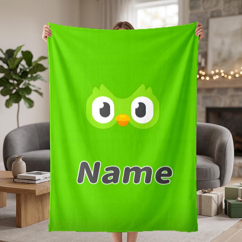 doulingo Custom Flannel Blankets Soft Warm Cozy Throws for Home Decor Holiday Gifts