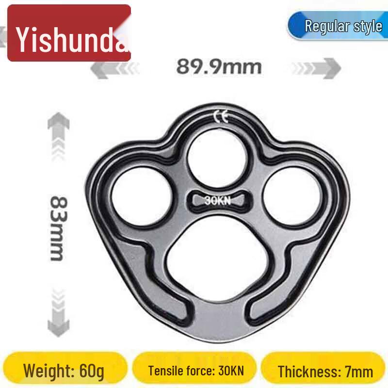 Yishunda 3-Hole Anchor Plate for Climbing & Rescue