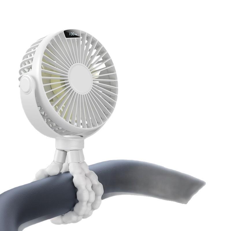 Octopus Baby Stroller & Desktop Mini Fan with USB Charging Tripod