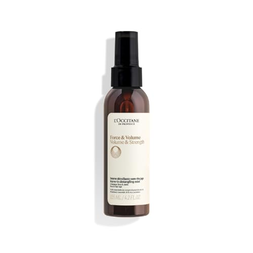 L OCCITANE Volume & Strength Boost Hair Treatment Mist, 125mL, Spray-type Treatment, Leave-in Hair Treatment, Herbal, Popular for Men and Women