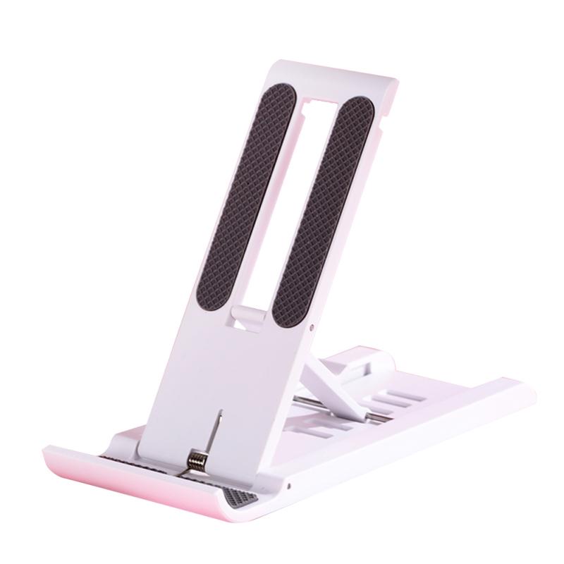 Folding Phone Holder Portable Adjustable Angle Desktop Tablet Bracket Multi-functional Hollowed Desk