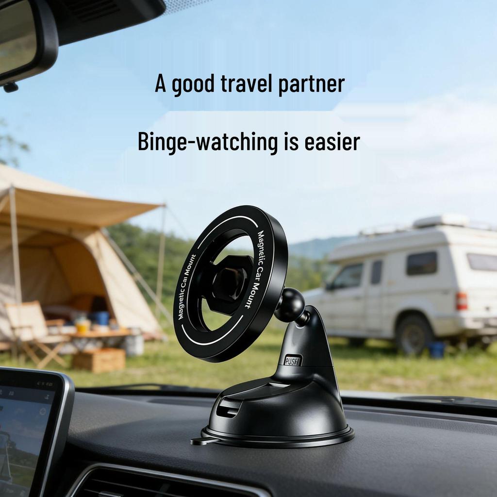 2026 Magnetic Phone Holder for Windshield & Console - Multifunctional Car Navigation Bracket
