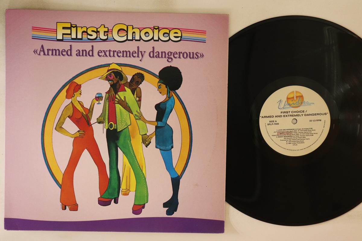 

LP Пластинка FIRST CHOICE - Вооружены и чрезвычайно опасны SPLP7000 Unidisc 1990 Канада Соул/Фанк Б/У