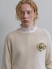 TINKNIT Alpaca Heartline Knit_Cream