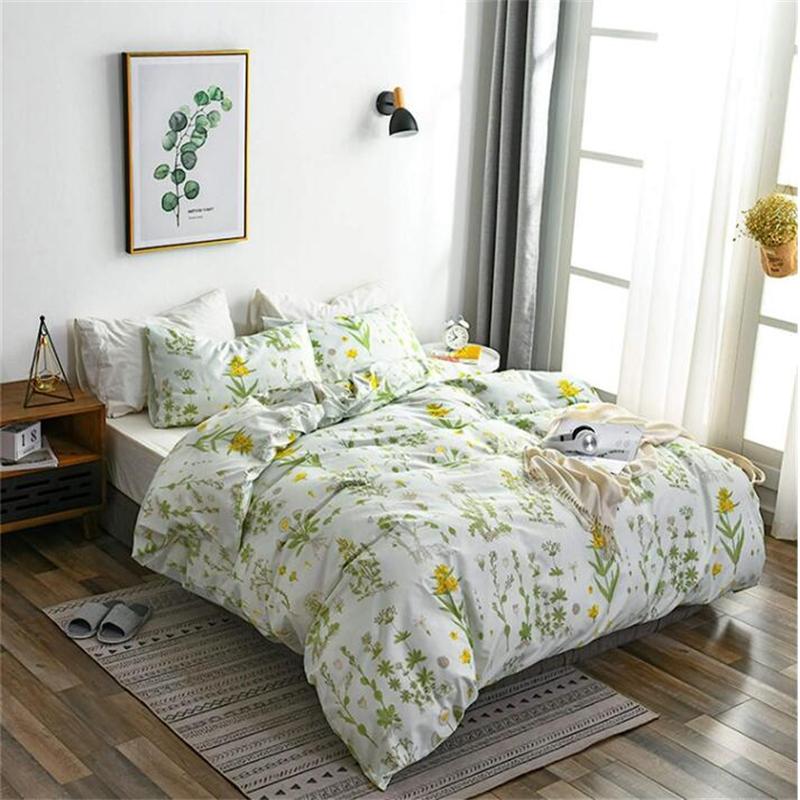 Soft And Comfortable Floral Pattern Duvet Cover Set With Duvet Cover And Pillowcases King Queen Twin Sizes For All Ages