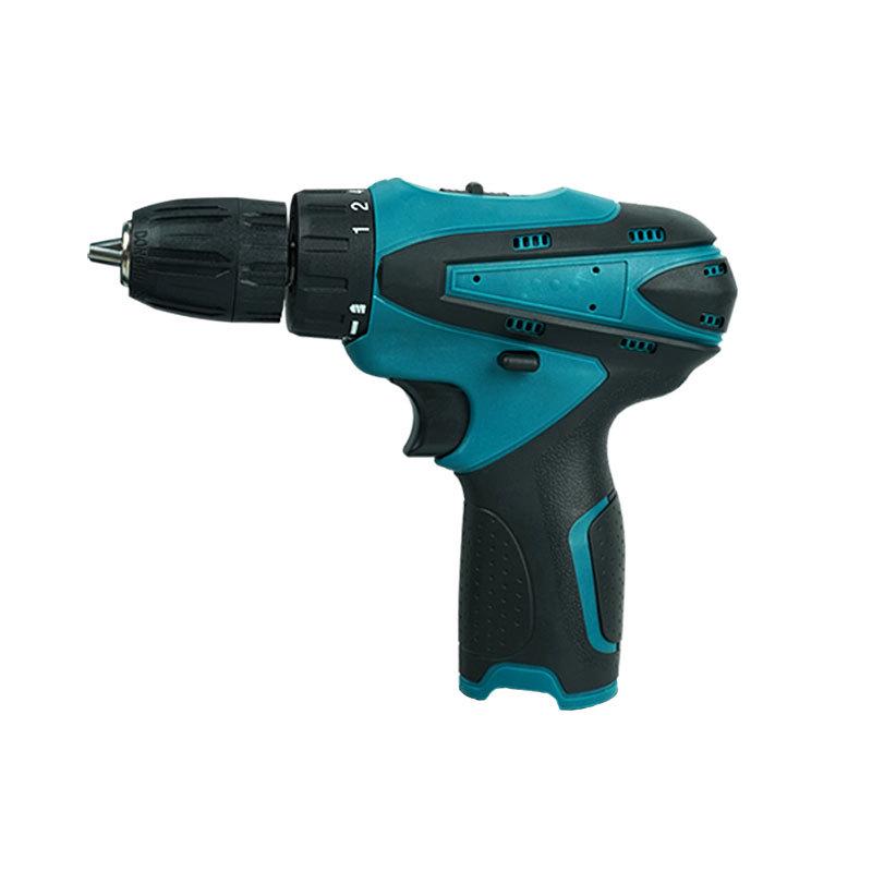 12V Dual Speed Rechargeable Handheld Drill with Lithium Battery for Household Use