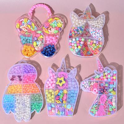Children'S Beads, Girls' Toys, Educational Handmade Diy, Material Bags, Bracelets, Necklaces, Jewelry, Cartoon Gift Boxes.