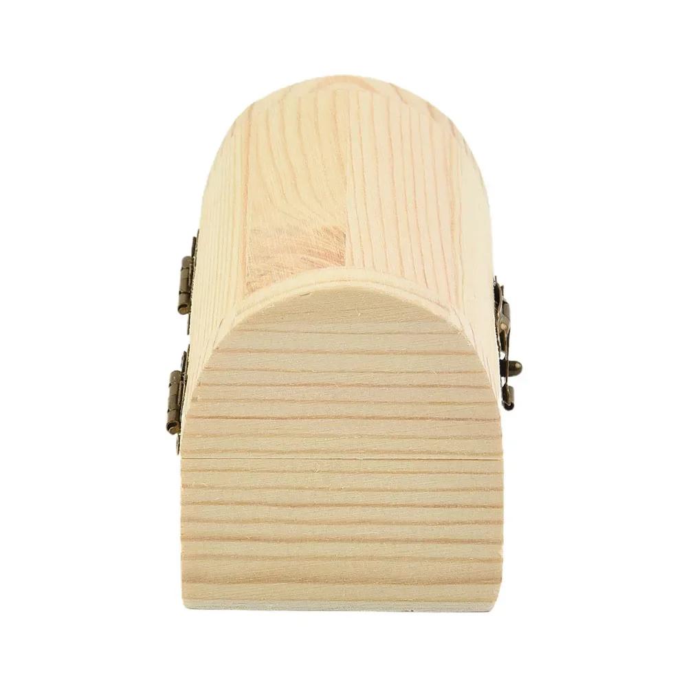 Decorate Wooden Box Trinket Craft Gift Jewellery Keepsake Small/Large Wedding Wooden Arched Hinged Boxes Practical S