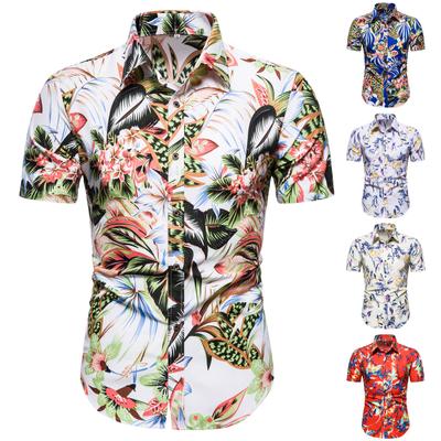Men's Summer Printed Short-Sleeved Shirt Stylish And Comfortable Top