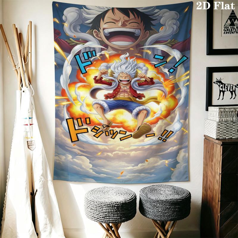 Luffy D Wall Tapestry Aesthetic Wall Hanging Printed Fabric Blanket Decorative Tapestries For Bedroom Living Room Home Decor