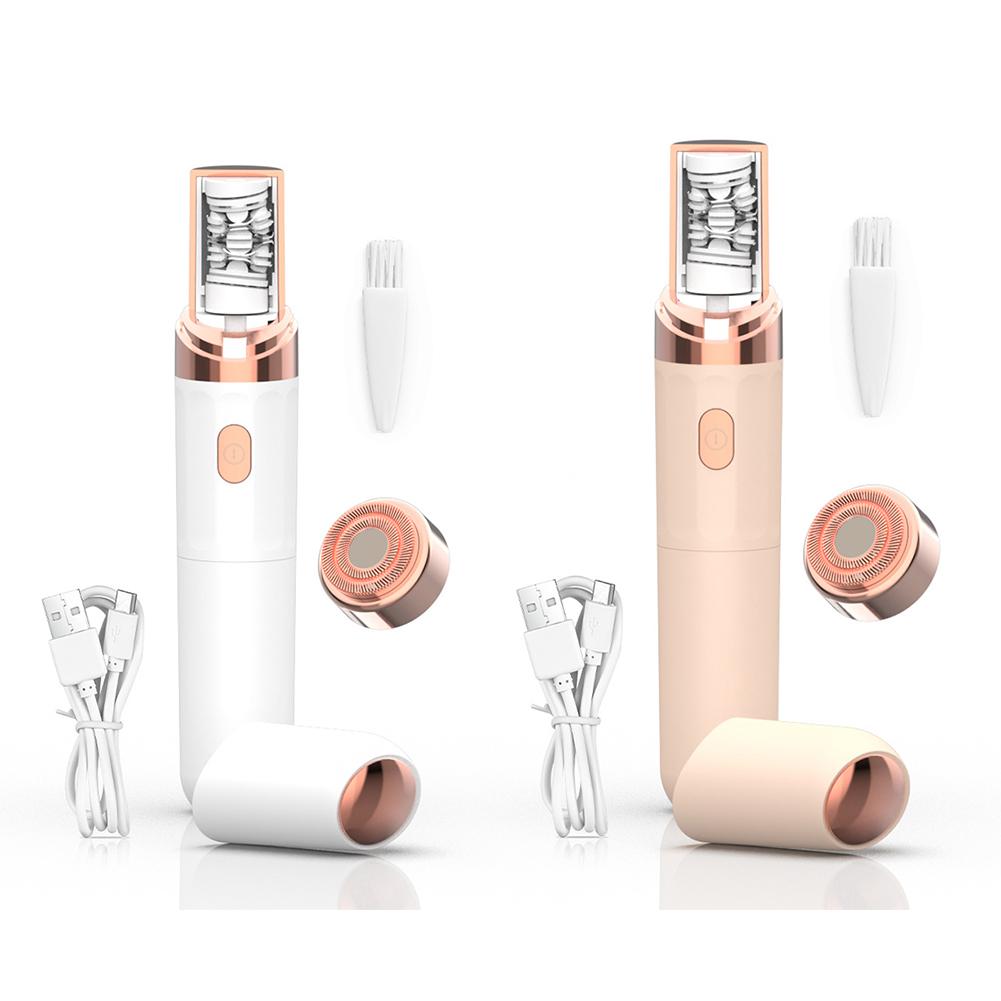 Women Mini Electric Facial Hair Remover USB Rechargeable Hair Removal Epilator Wireless Face Shaver for Upper Lip Chin and Cheek