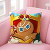 Game CCookie Run Kingdom Cushion Cover Natural Linen Pillow Case DoubleSided Print Decorative Sofa Pillowcase Home Decor Gift