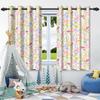 2Pcs Blackout Curtains Fresh Flowers Plants Leaf Bedroom Living Room Darkening Thermal Insulated Grommet Window Curtain Drape