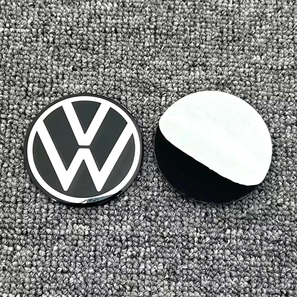 4Pcs For Volkswagen R-Line R GTI Polo Passat T5 Golf Scirocco 56mm 65MM Car Wheel Stickers Center Hub Cap Car Emblem Badge Decal mbc1