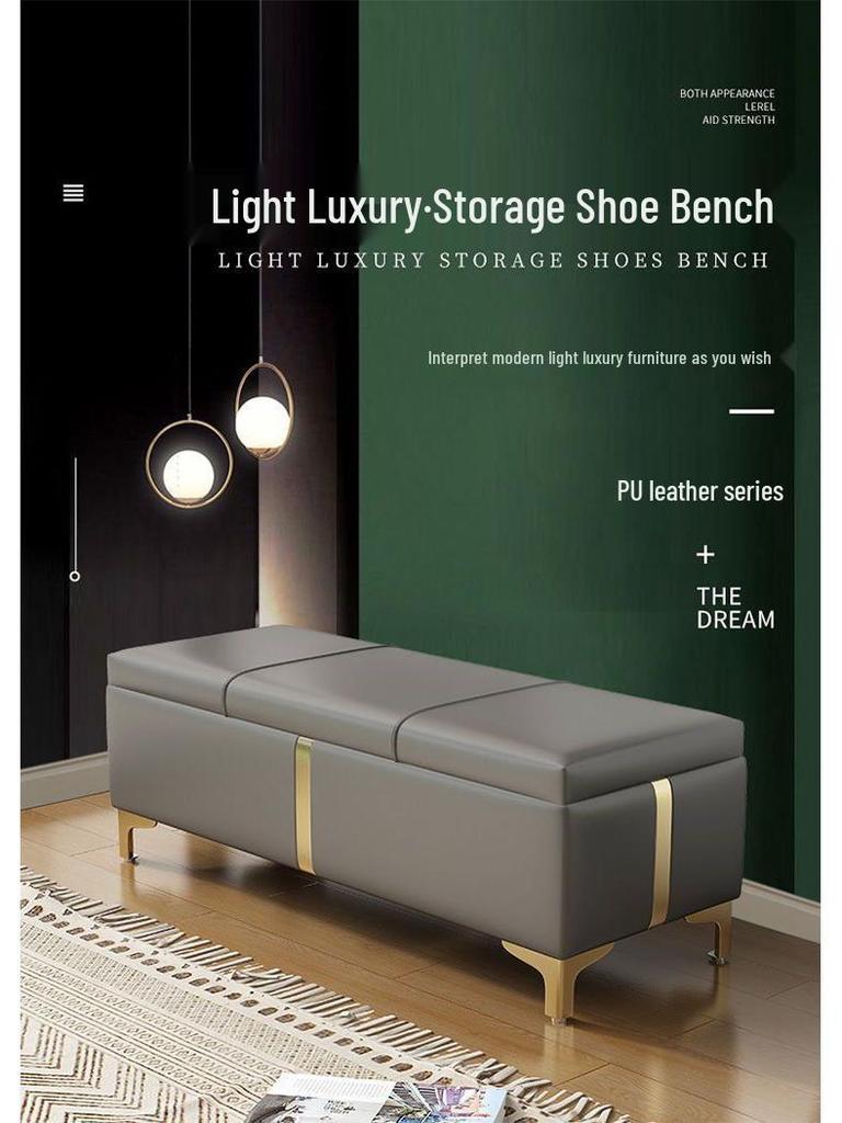 Versatile Entryway Shoe Stool & Storage Bench for Home, Clothing Stores, Changing Rooms, and Bedside Use