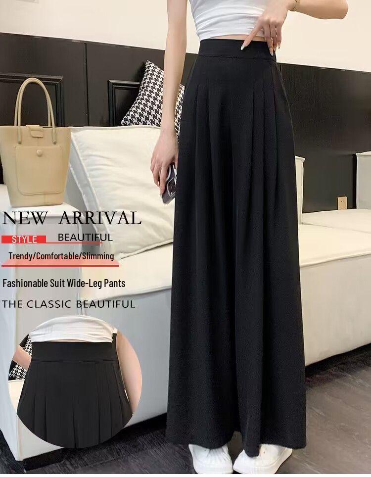 Summer Lightweight Wide-Leg High-Waisted Pants for Women - Age-Defying, Casual & Stylish