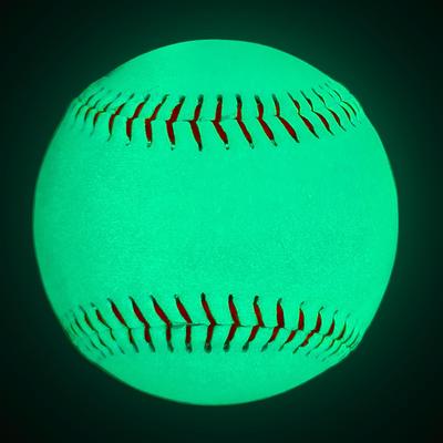 9-calowa fluorescencyjnie świecąca piłka baseballowa: Idealne do zabawy i treningu w nocy, Idealne jako wyjątkowy, spersonalizowany prezent.