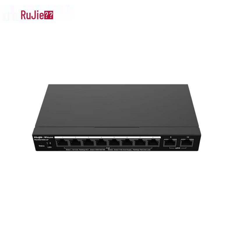 

Ruijie RG-ES210GC-LP 10-Port Gigabit PoE Managed Switch