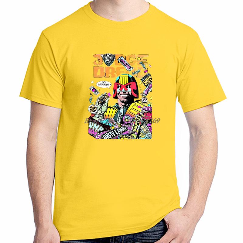2000ad Tshirt Judge Dredd Its Delicious Classic Graphic T Shirts Summer Fashion Cotton Short Sleeve Tshirt Unisexs Clothes