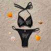 Bling Rhinestone Halter Bikini Female Swimsuit Women Swimwear Two-pieces Bikini Set Bather Bathing Suit